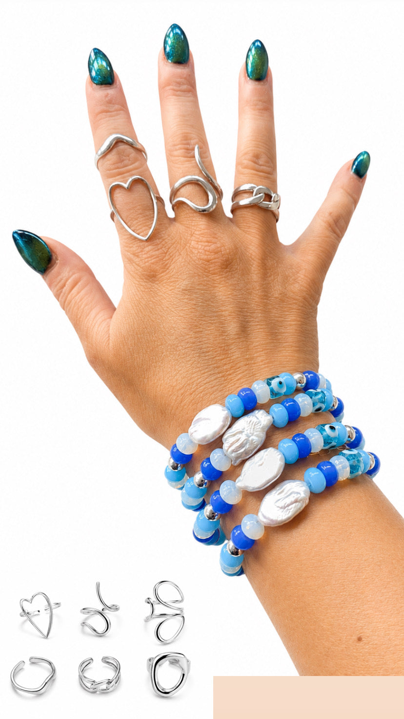 Retro Summer Statement Bold Ring