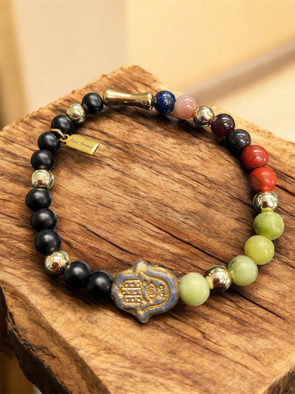 Black Onyx Vitality Collection Beaded Bracelet