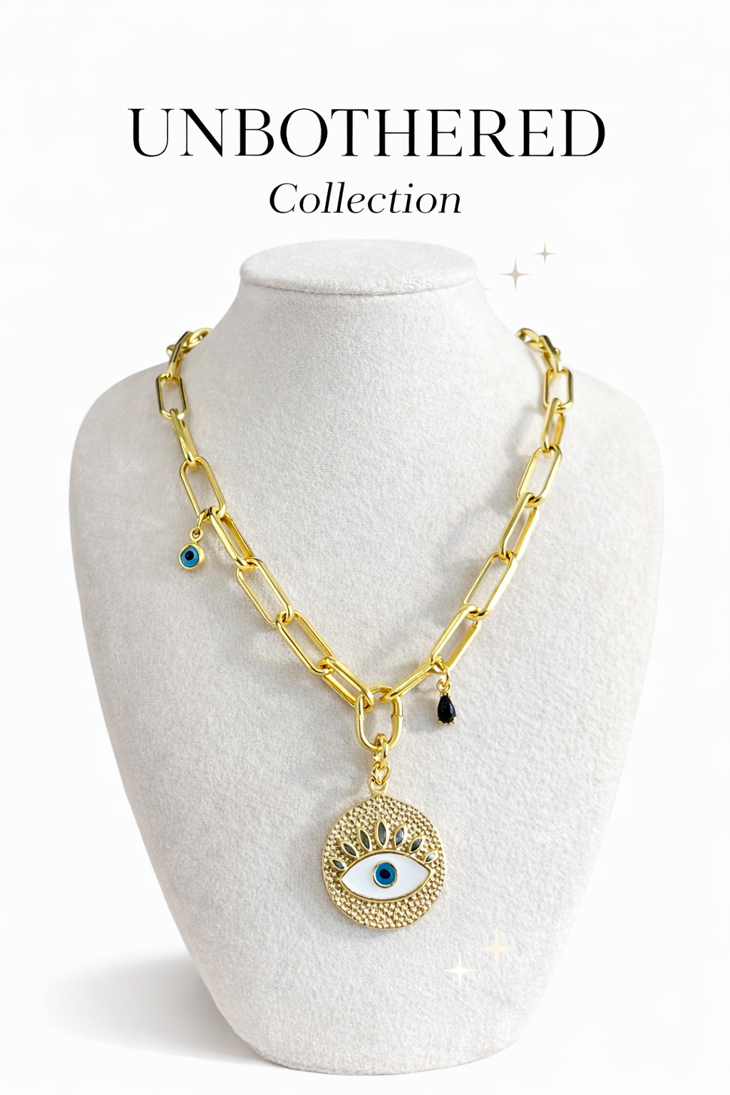 Unbothered Evil Eye Coin Necklace