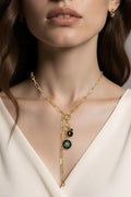 Miami Sunset Lariat Paperclip Necklace