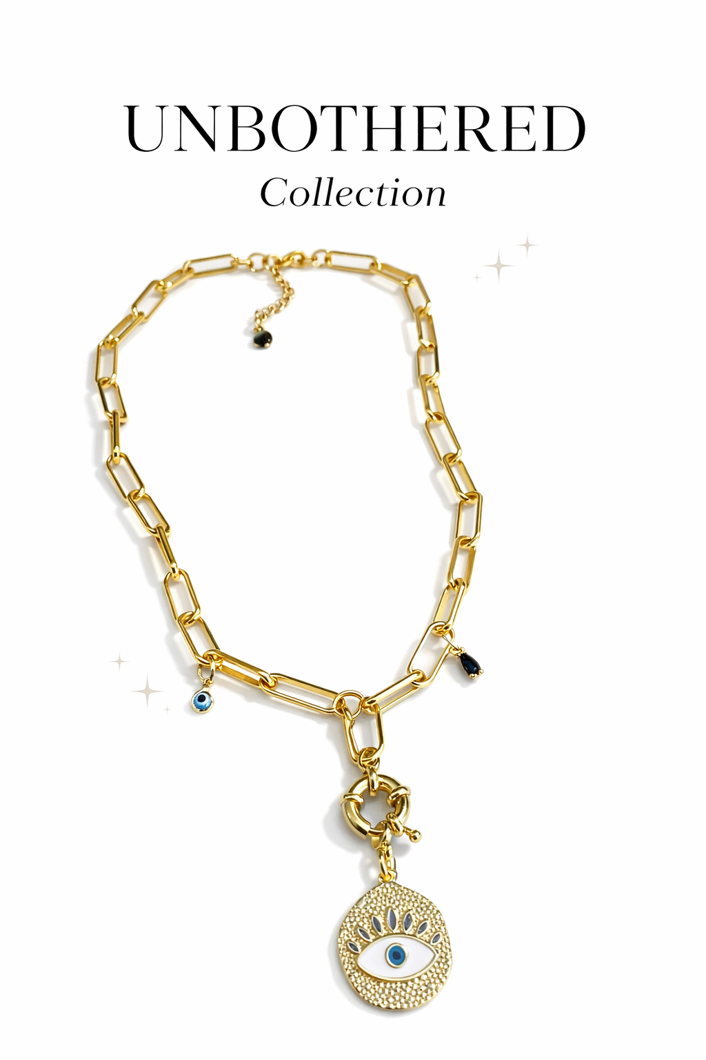 Unbothered Evil Eye Coin Necklace