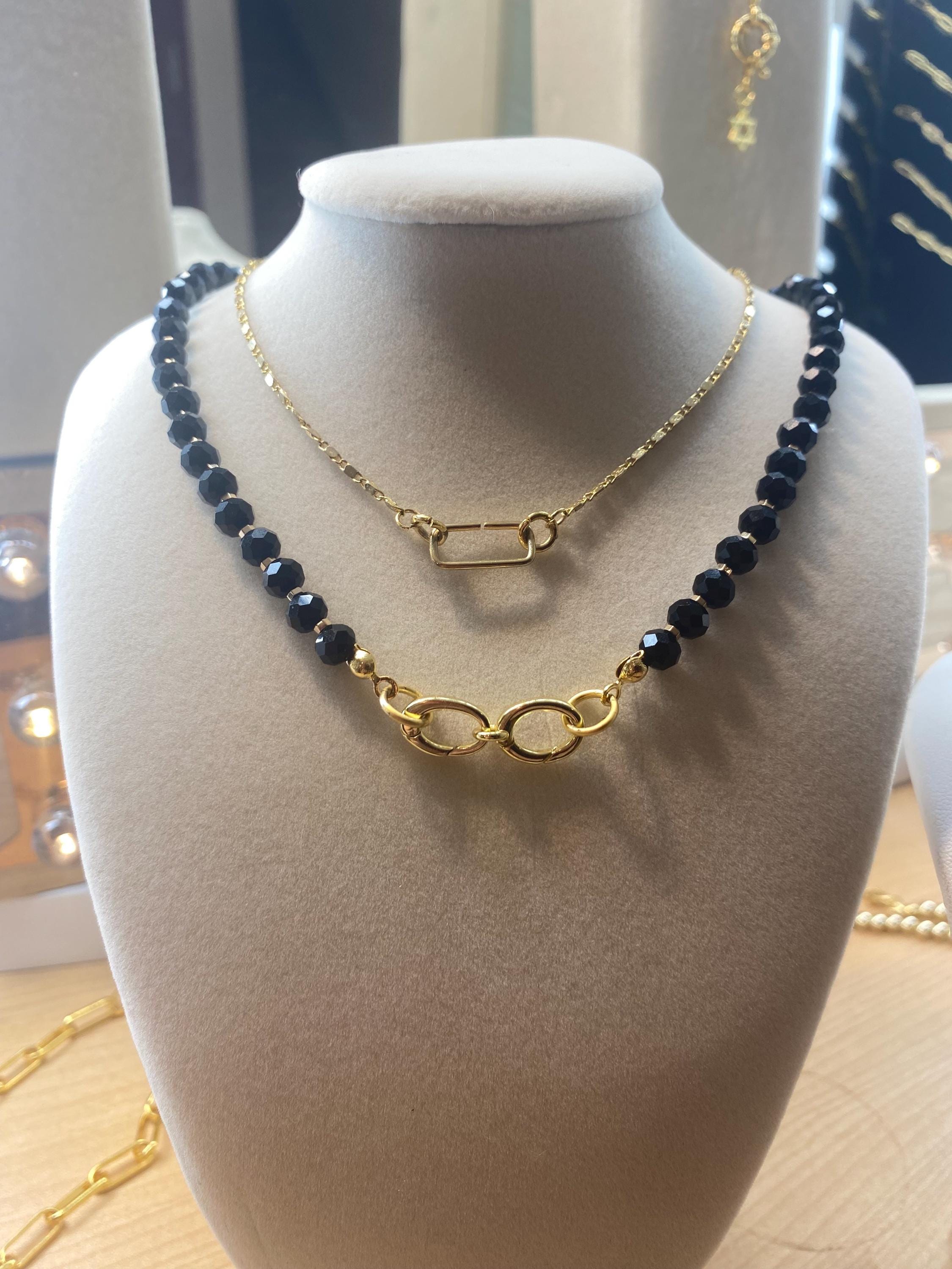 Noir Onyx beaded Choker