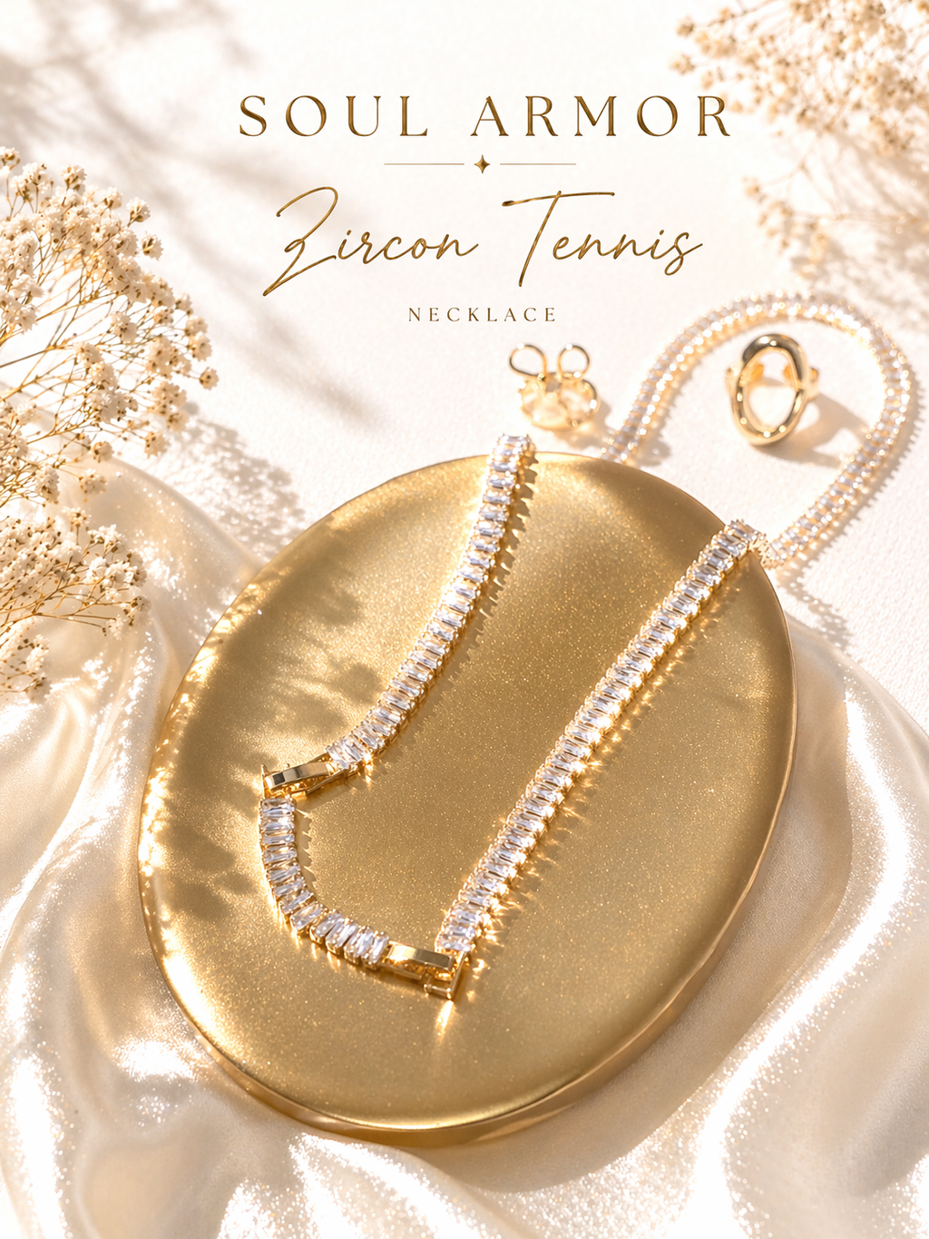 Zircon Tease Me Tennis Necklace