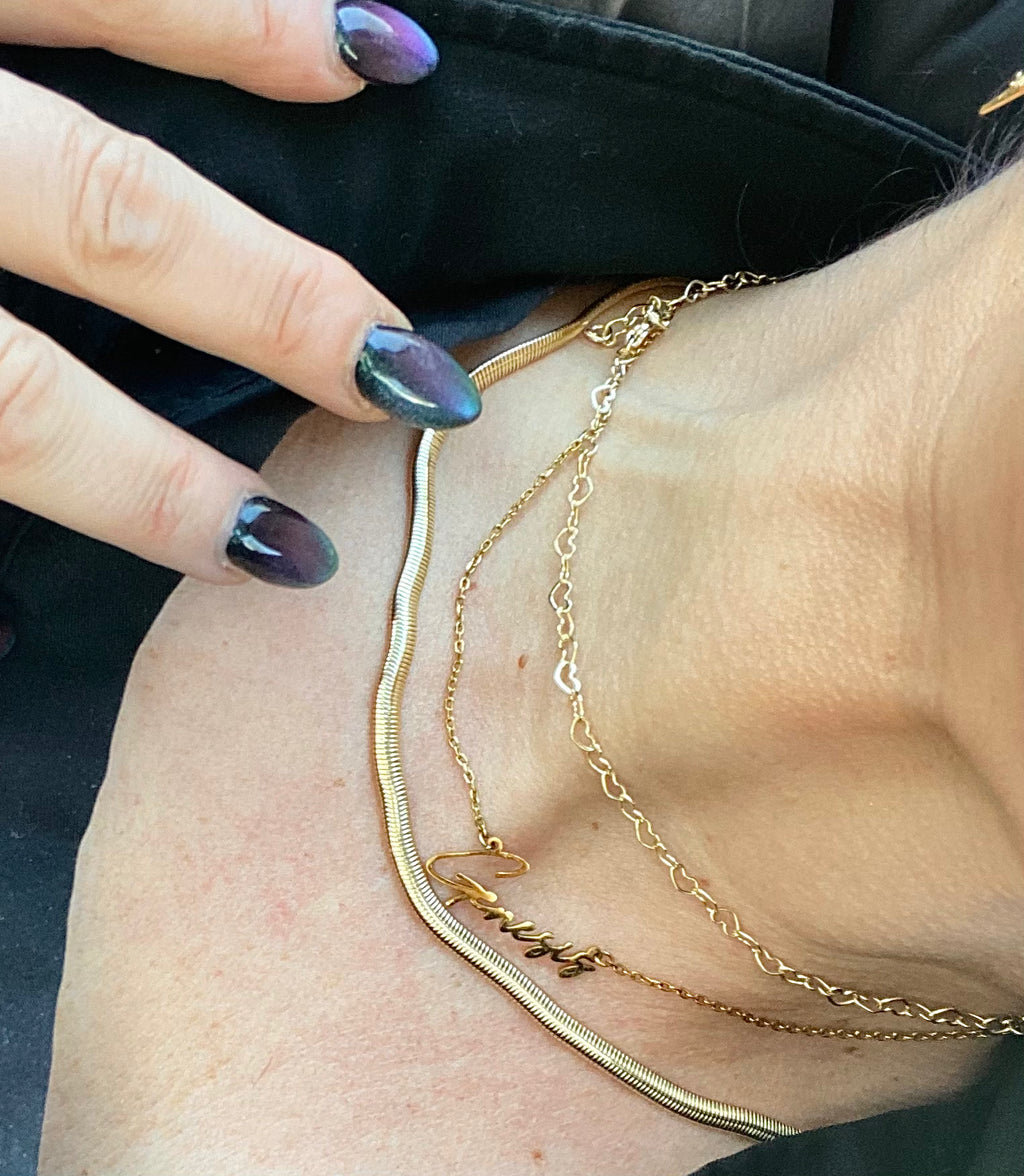 Eternal Valentine Gold Filled Choker Necklace