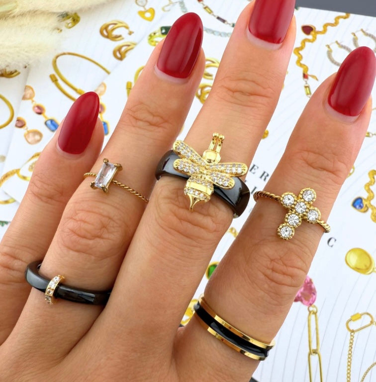 Solar Orb Ceramic Ring