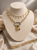 Cleopatra Mixed Metal Charm Necklace