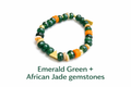 Emerald Green with African Jade Bracelet