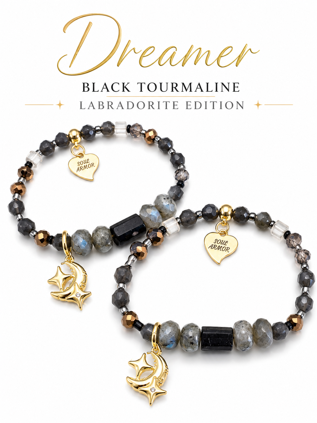 Dreamer -Black Tourmaline & Labrodorite Edition