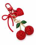 Red Cherries with heart Charm Add on