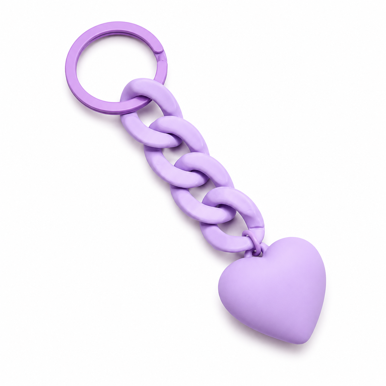 Purple acrylic Chain heart Charm add on