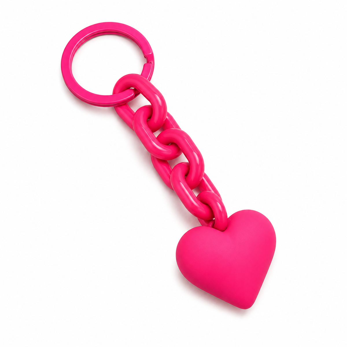 Pink acrylic chain heart Charm add on