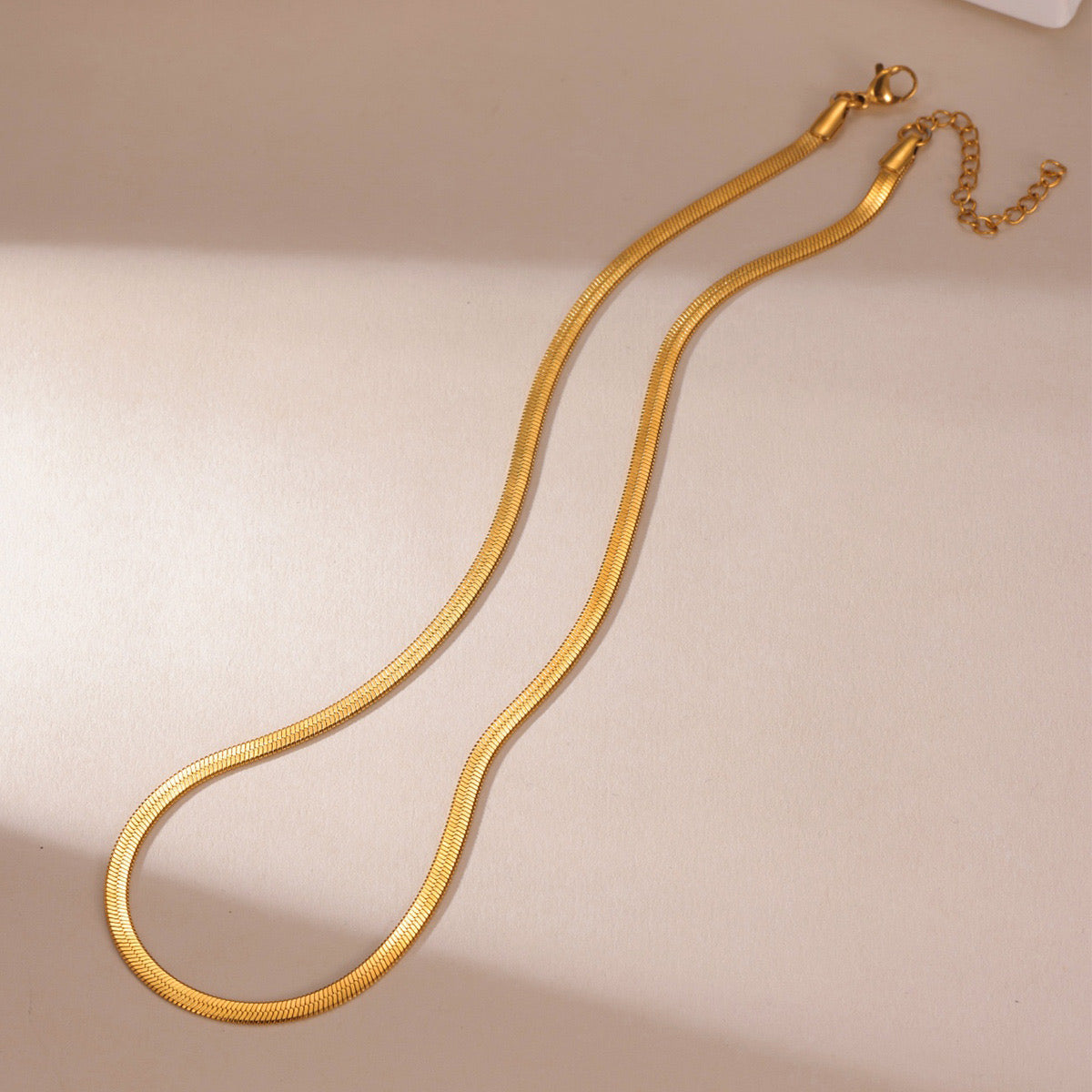Chloe dainty snake chain necklace