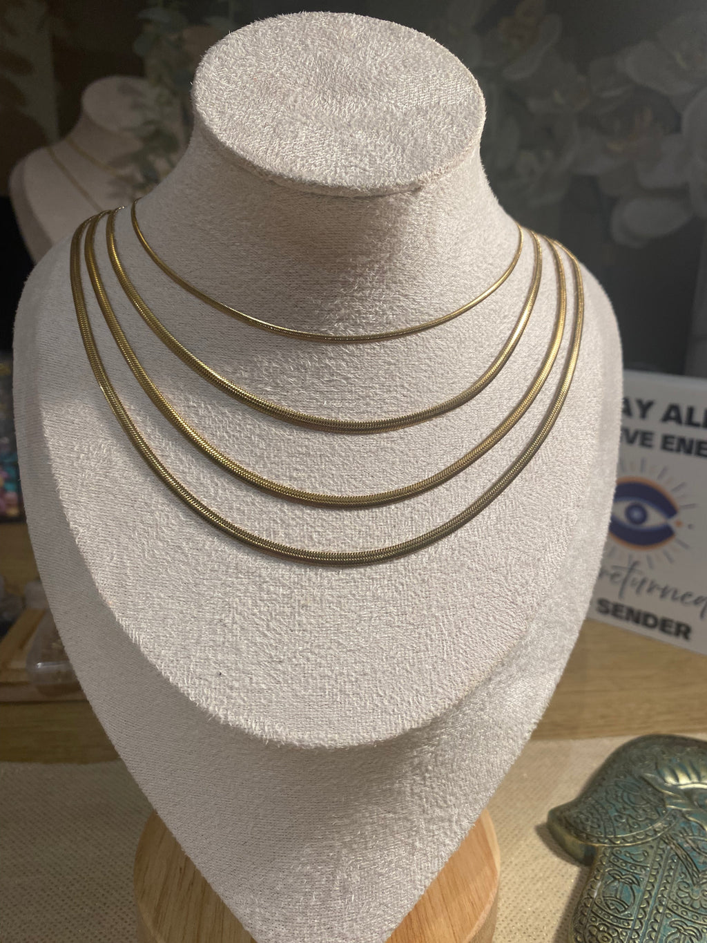Chloe dainty snake chain necklace