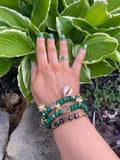 Anchor Green Malachite Bracelet