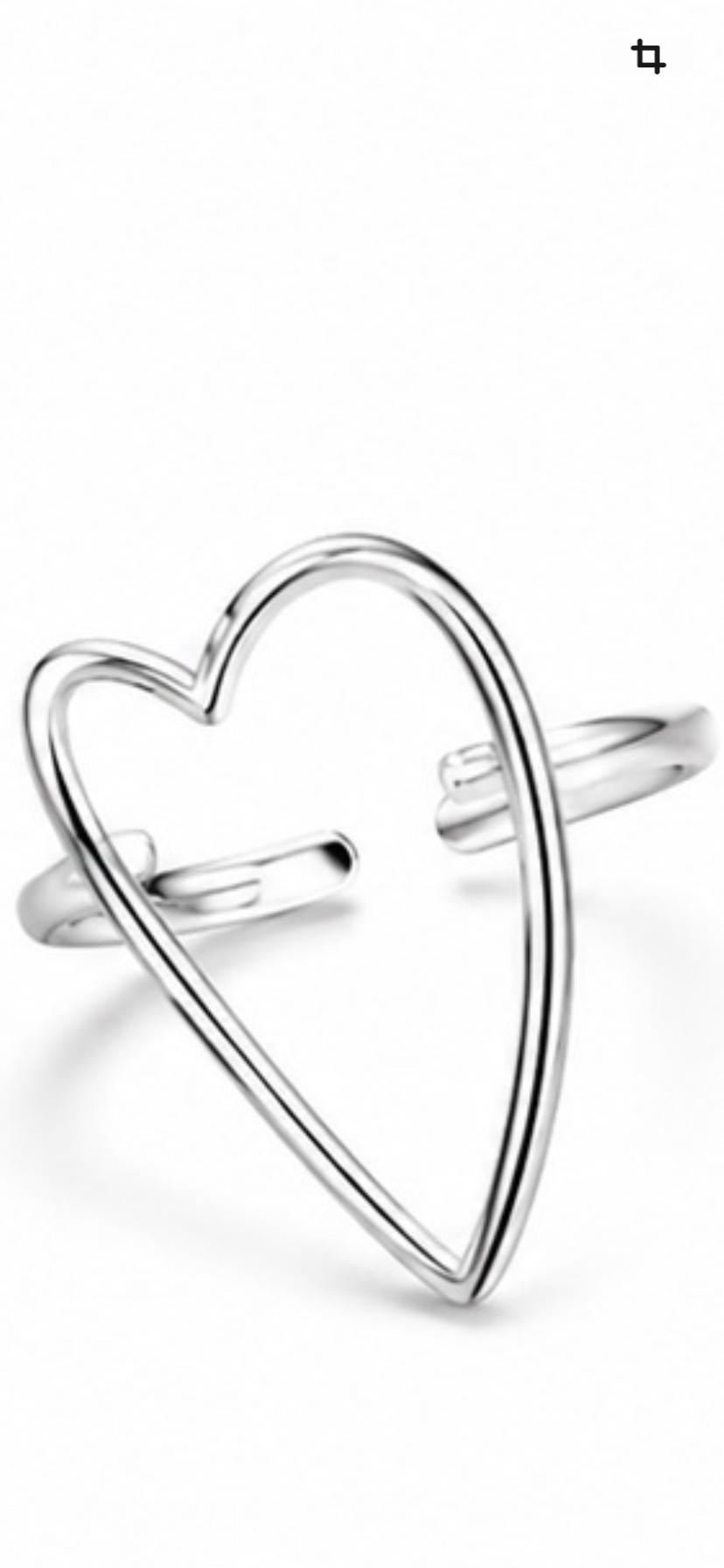 Heart Geometric Ring — Stainless Steel Statement Collection