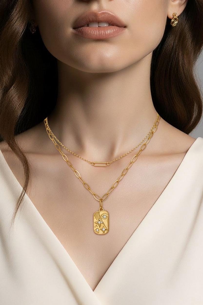 Savannah Starlight Rolo Necklace