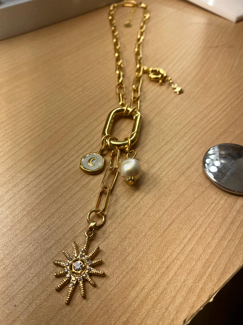 Luna Chunky Carabiner Necklace