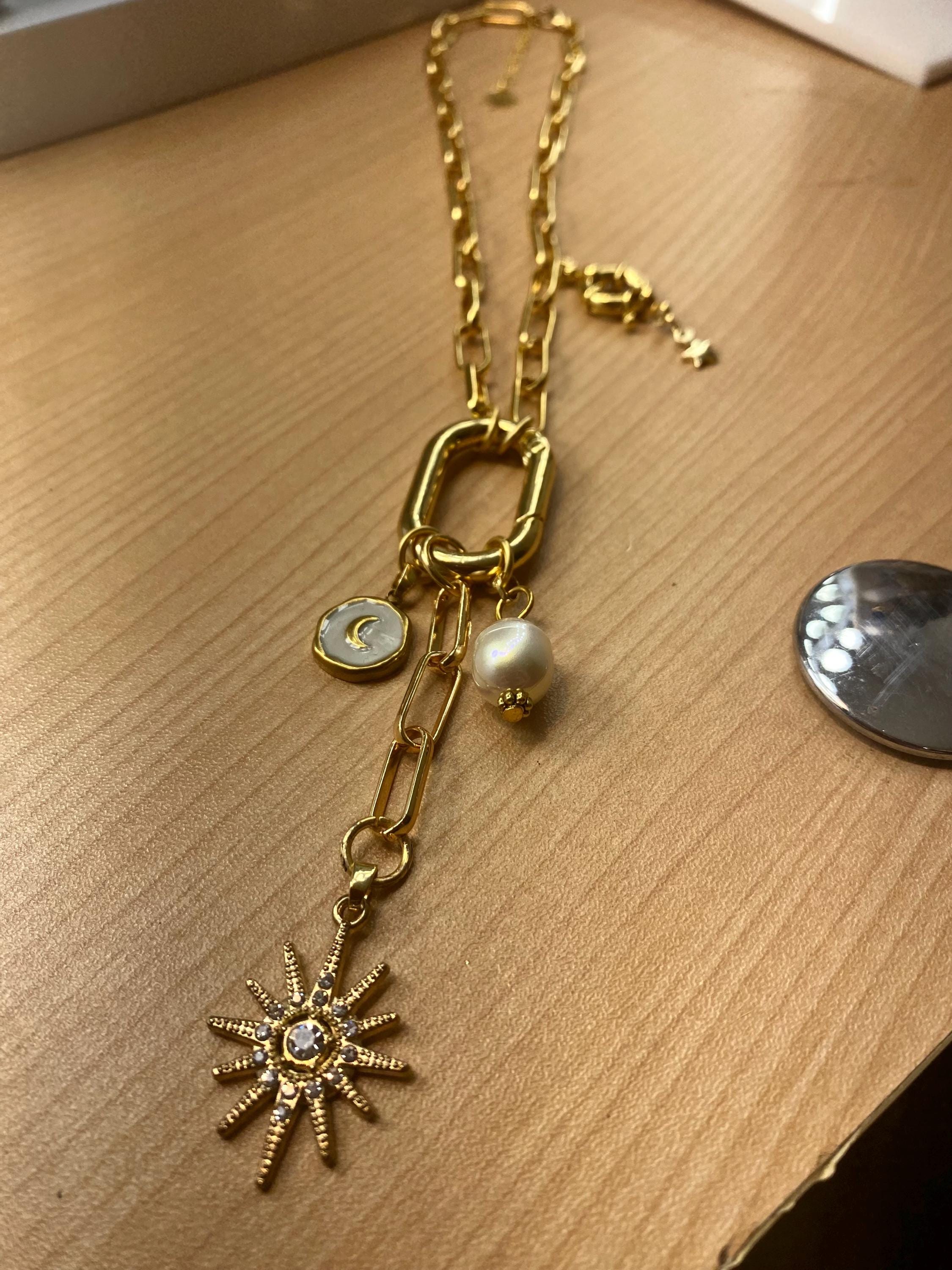 Luna Chunky Carabiner Necklace