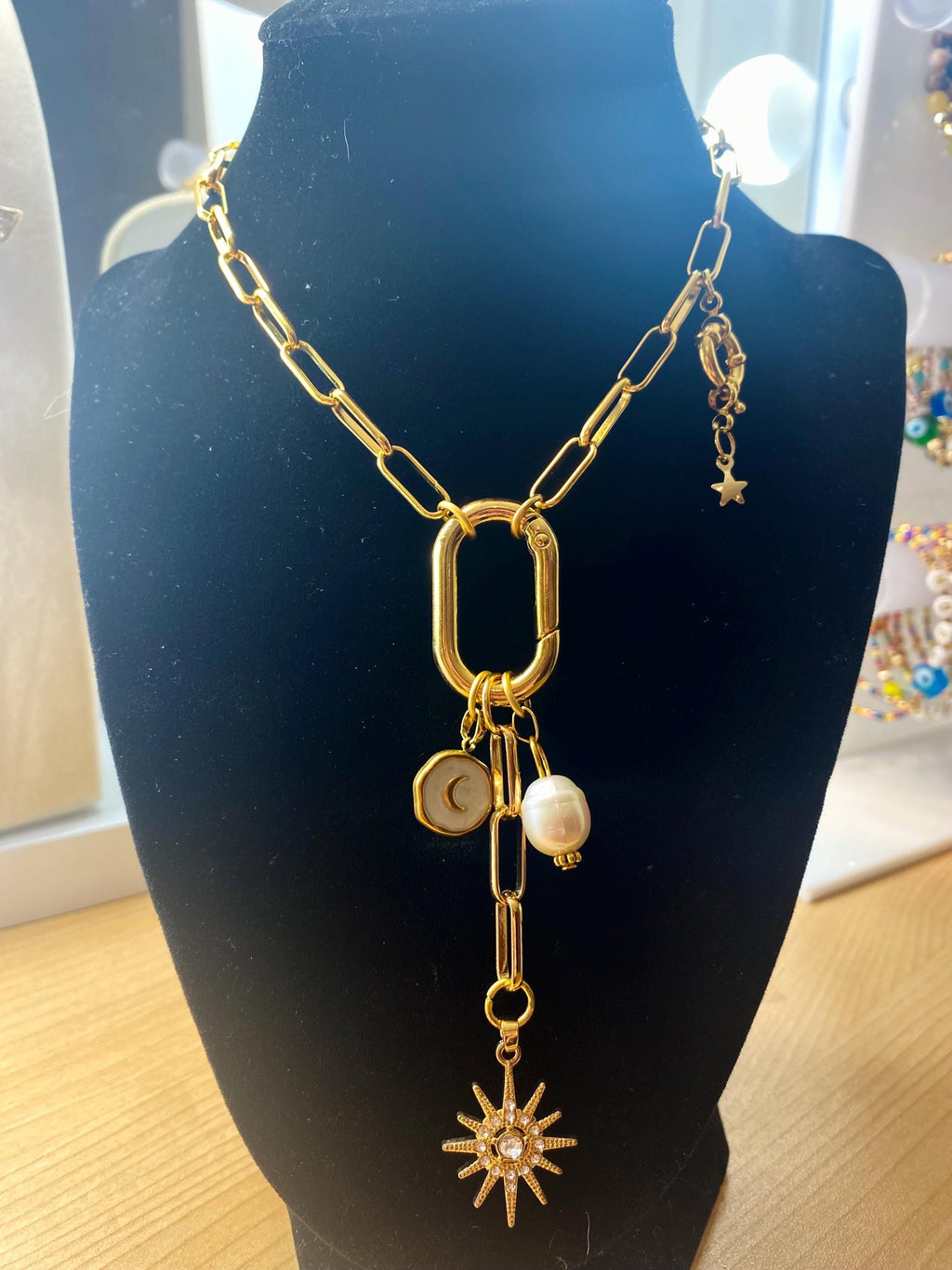 Luna Chunky Carabiner Necklace