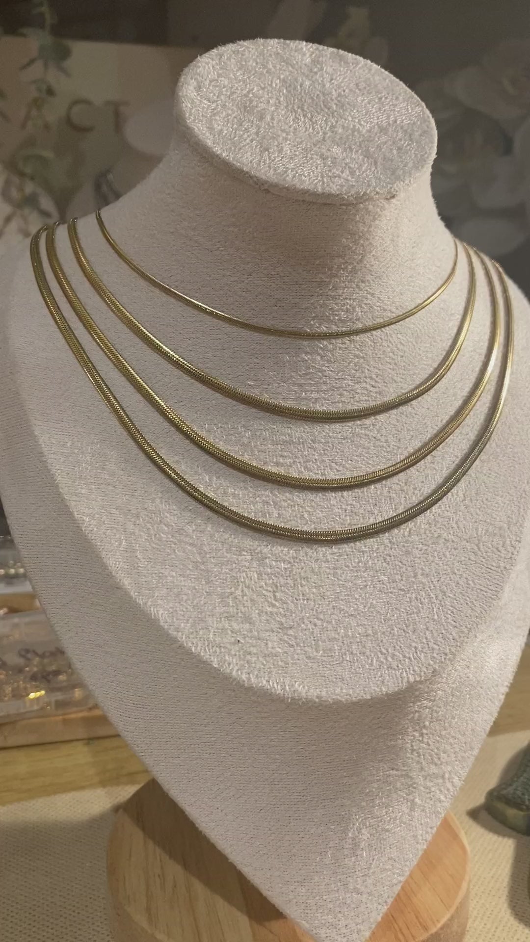 Chloe dainty snake chain necklace